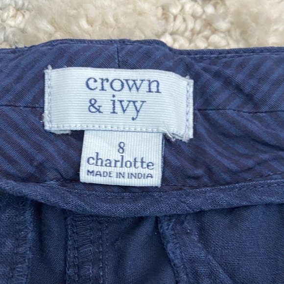 Crown & Ivy Men's Dark Blue Chinos - Picture 2 of 2